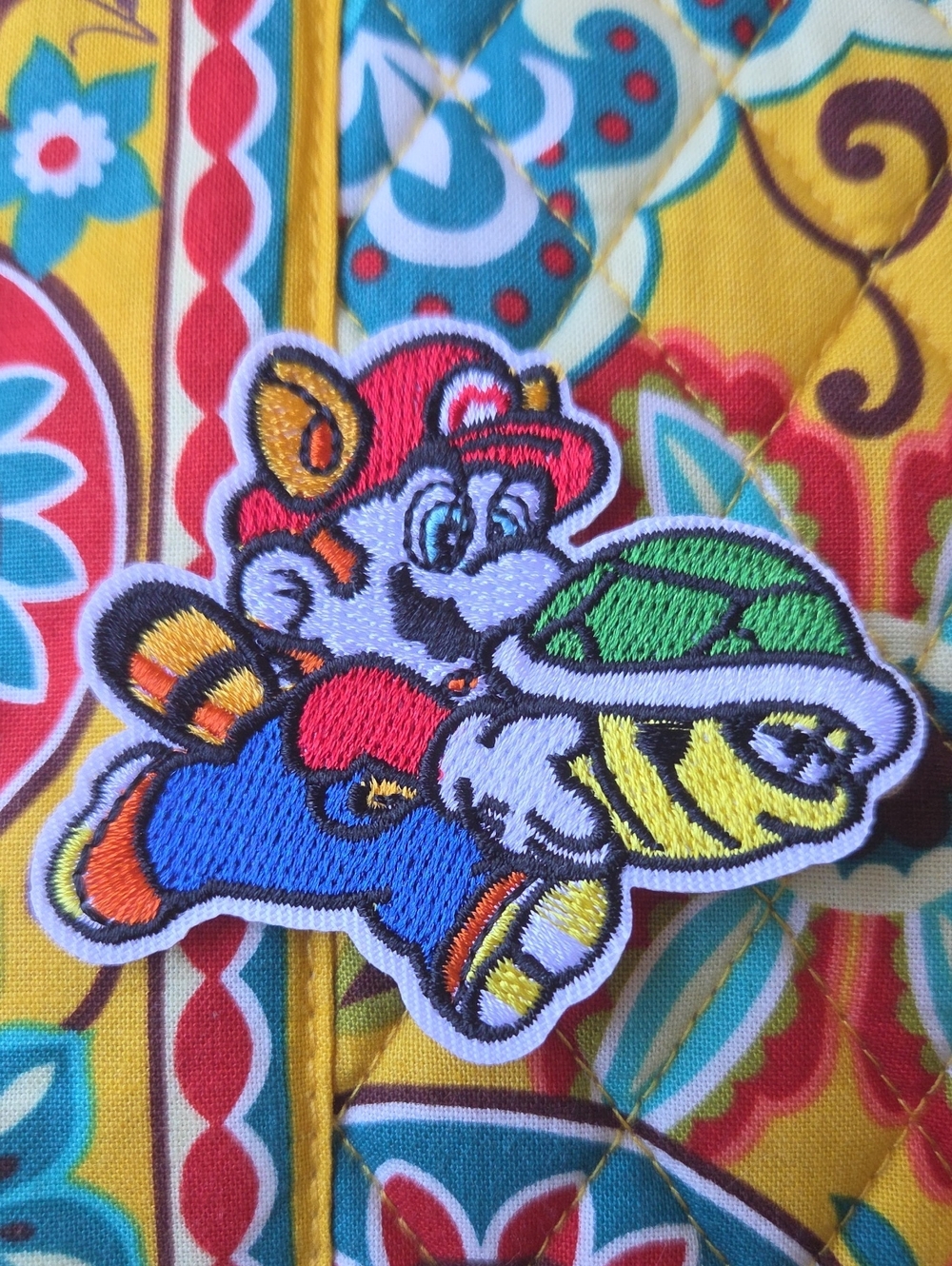 Embroidered Superhero Turtle Patch - Multicolor